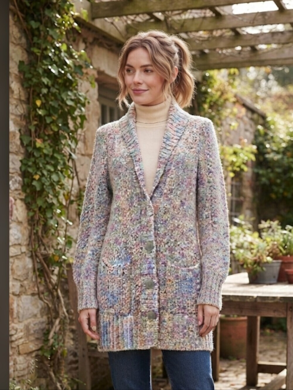 Christopher & Banks Pastel Knit Cardigan